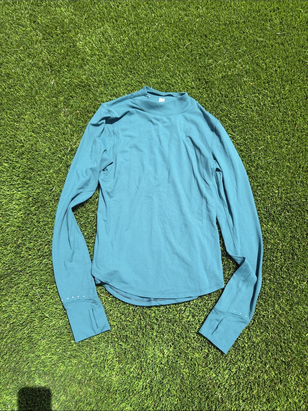 lululemon athletica Teal Performance Long Sleeve Top